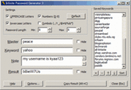 Infinite Password Generator screenshot